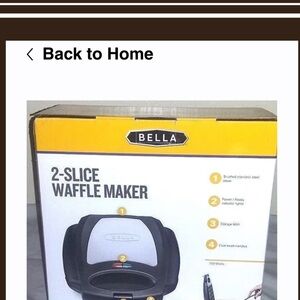 Bella slice waffle maker